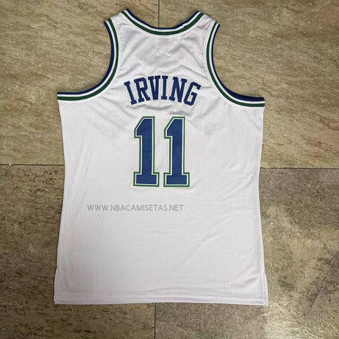 Camiseta Dallas Mavericks Kyrie Irving NO 11 Mitchell & Ness 2023-24 Blanco
